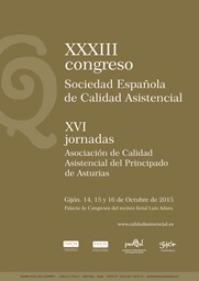 XXXIII Congreso de la Sociedad Española de Calidad Asistencial – Gijón 2015