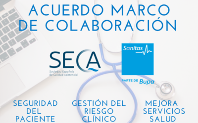 SECA y Sanitas firman un acuerdo de colaboración para fomentar la mejora continua de los servicios relacionados con la salud y la seguridad del paciente