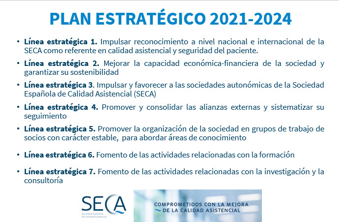 Ya está en marcha el Plan estratégico SECA 2021-2024