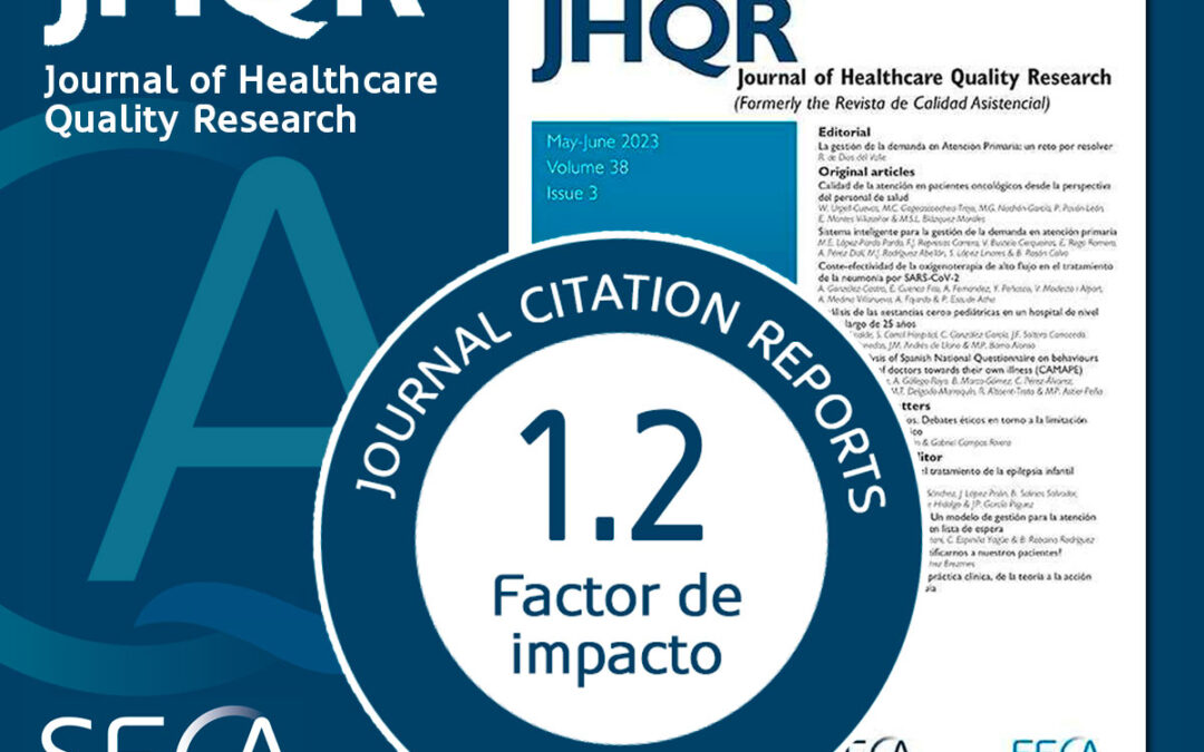 El Journal of Healthcare Quality Research obtiene un factor de impacto de 1,2 en el Journal Citation Reports