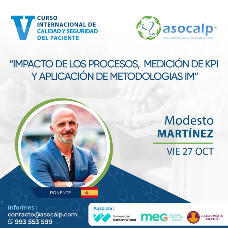 La SECA participa en el V Curso Internacional de Calidad y Seguridad del Paciente organizado por la Asociación de Calidad en Salud del Perú